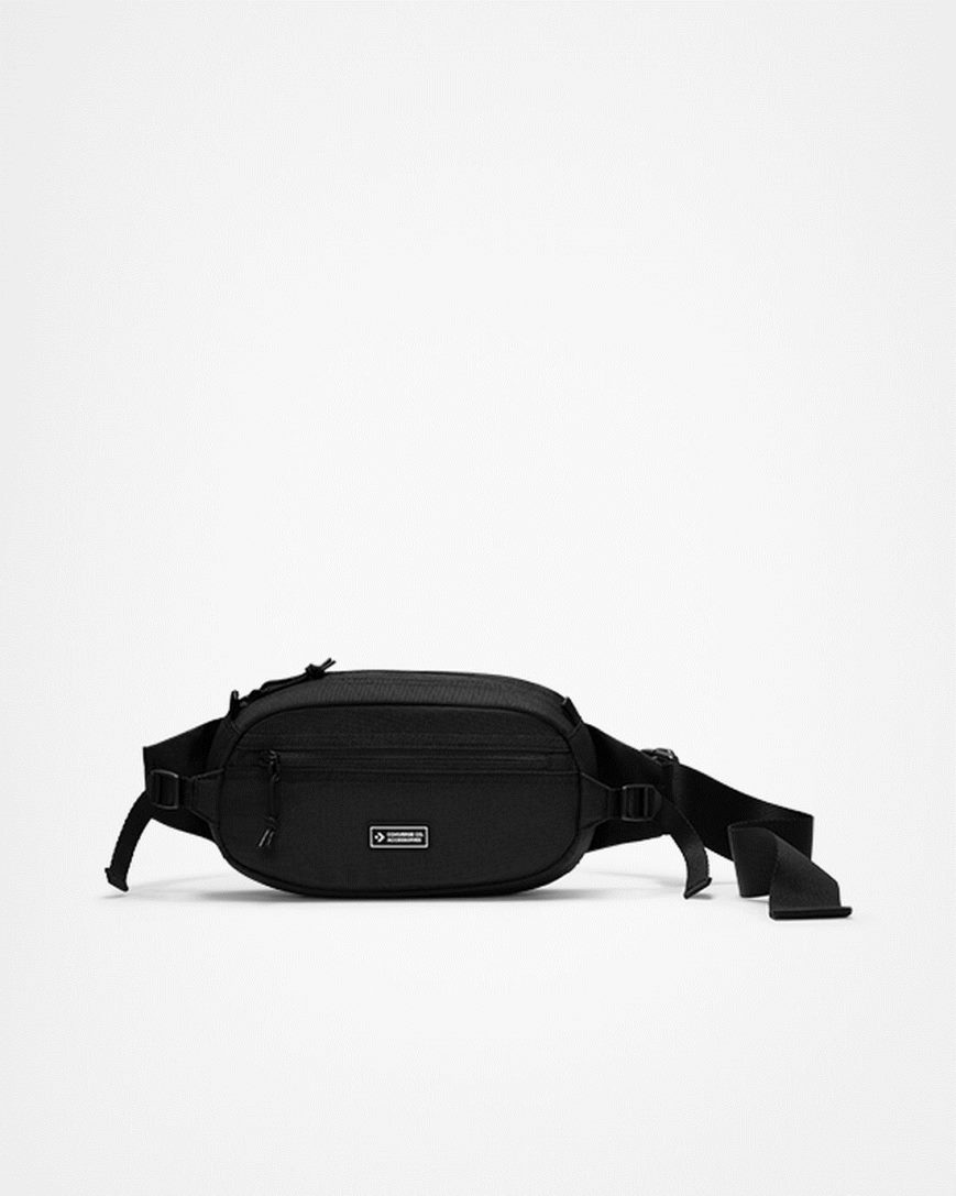 Men\'s Converse Transition Sling Pack Bags Black | AU 8C54EV